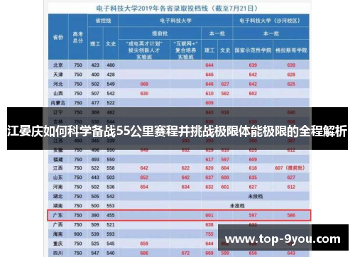 江晏庆如何科学备战55公里赛程并挑战极限体能极限的全程解析
